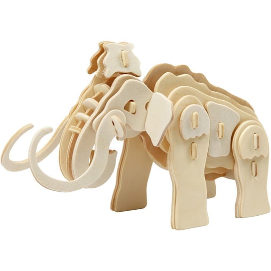 Puzzle drewniane 3D, mamut Creativ Company