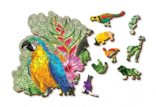 Puzzle drewniane 3D Ptaki tropikalne Tropical birds M (GXP-785053) Wooden.City