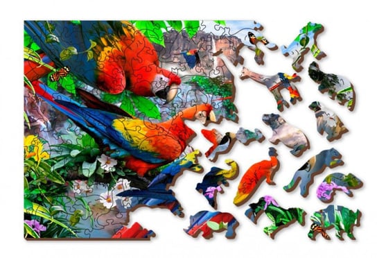 Puzzle drewniane 3D Wyspa papug Parrot Island M (GXP-785029) Wooden.City
