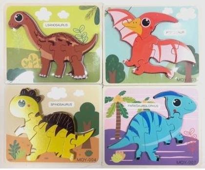 Puzzle drewniane dinozaury Inna marka