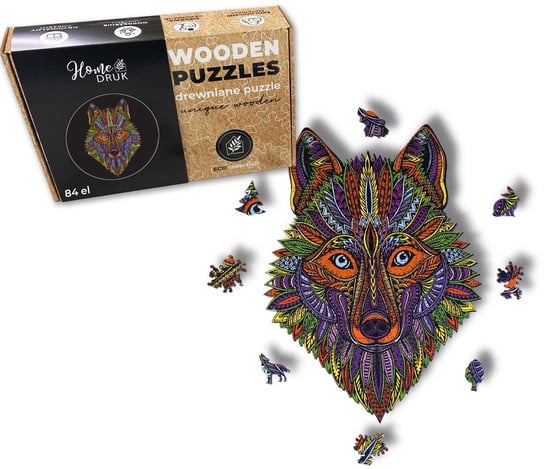 Puzzle Drewniane Dla Dzieci I Doros Ych Wilk Wolf Home Druk Sklep