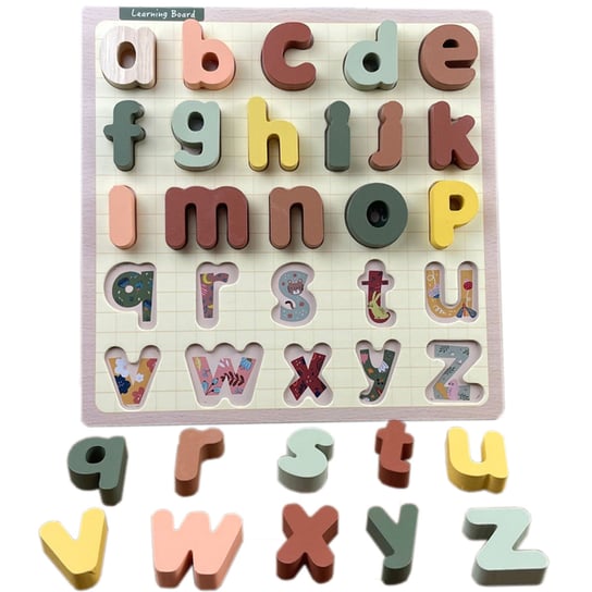 Puzzle Drewniane Edukacyjne Alfabet Zkb-2053 Inna marka