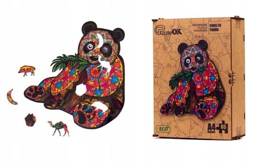 Puzzle Drewniane EKO 65 Kung Fu Panda A4 PuzA4-01209 Inna marka
