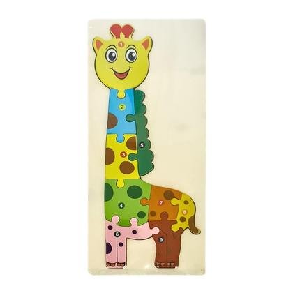 Puzzle drewniane kids z cyframi Żyrafa MCD