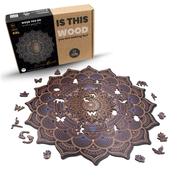 Puzzle drewniane Luksusowa Mandala | Luxury Mandala | 418 elementów | A2 Wood You Do