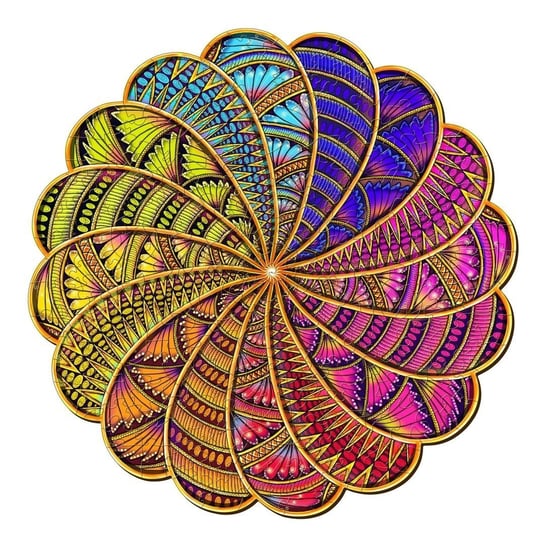 Puzzle Drewniane Mandala Kolorów XL Moments