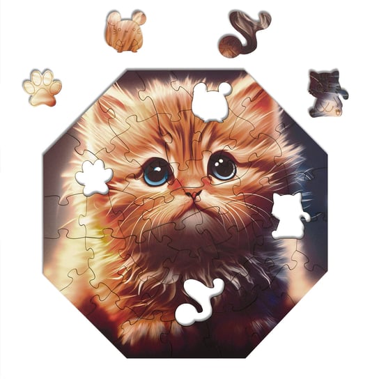 Puzzle drewniane Milliwood - Hi, I'm little – Cali Cat 29x29 - 46 El. Milliwood