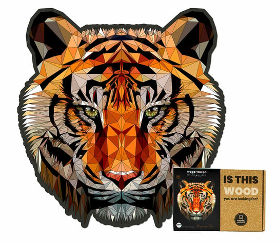 Puzzle Drewniane Tygrys Dangerous Tiger 140 Elementów A4 Wood You Do