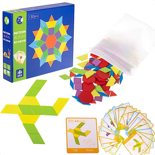 PUZZLE DREWNIANE układanka Montessori | klocki | karty | woreczek ikonka