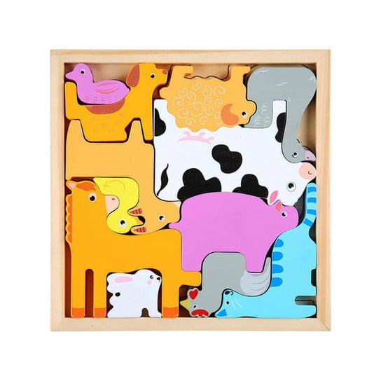 Puzzle drewniane - Zwierzęta farmerskie HABARRI