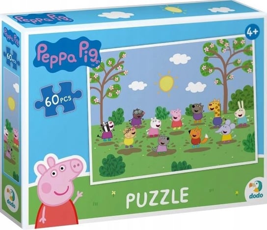 Puzzle edukacyjne Świnka Peppa dla dzieci 60el. Dodo