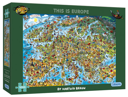 Puzzle, Europa, 1000 el. Gibsons