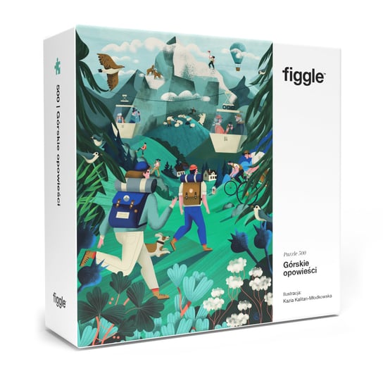 Puzzle FIGGLE Górskie opowieści 500 el. Ilustracja: Kazia Kalitan-Młodkowska Figgle