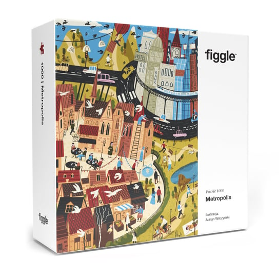 Puzzle FIGGLE Metropolis 1000 el. Ilustracja: Adrian Wilczyński Figgle