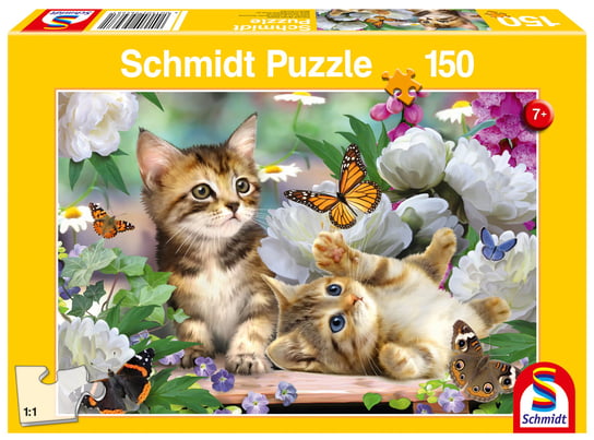 Puzzle, Figlarne kotki, 150 el. Schmidt