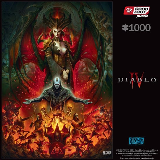 Puzzle, Good Loot, Gaming Puzzle, Diablo IV Lilith Composition, 1000 el. Good Loot