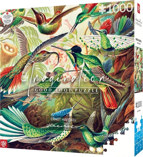 Puzzle, Good Loot, Imagination, Ernst Haeckel Hummingbirds/Kolibry, 1000 el. Good Loot