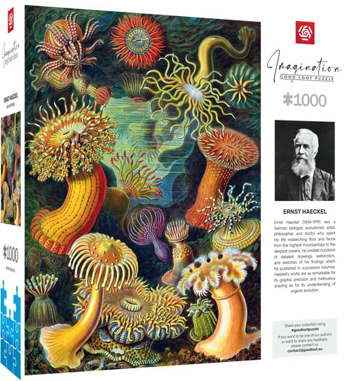 Puzzle, Good Loot, Imagination, Ernst Haeckel: Sea Anemones/Stworzenia morskie, 1000 el. Good Loot