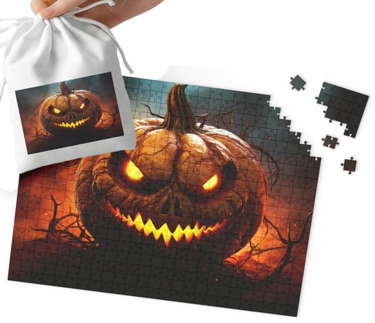 Puzzle - Halloween Dynia Święta Świąteczne Wzory 35El + Woreczek WORLD CASE