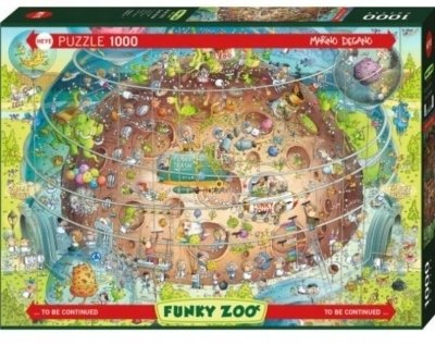 Puzzle Heye Funky Zoo Cosmic Habitat 1000 Cartoon Heye
