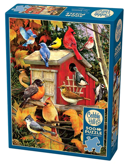 Puzzle, Jesienny domek dla ptaków, 500 el. Cobble Hill