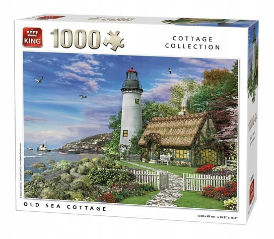 Puzzle King Latarnia Morska Chatka Mewy 1000 El 70 Inna marka