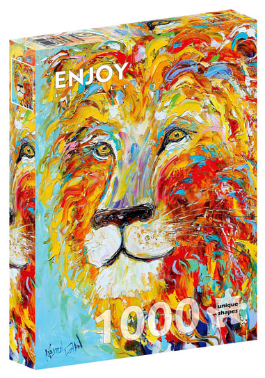 Puzzle, Kolorowy lew, 1000 el. Enjoy