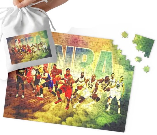 Puzzle - Koszykówka Nba Wzory Dla Fana Koszykówki 35El + Woreczek WORLD CASE