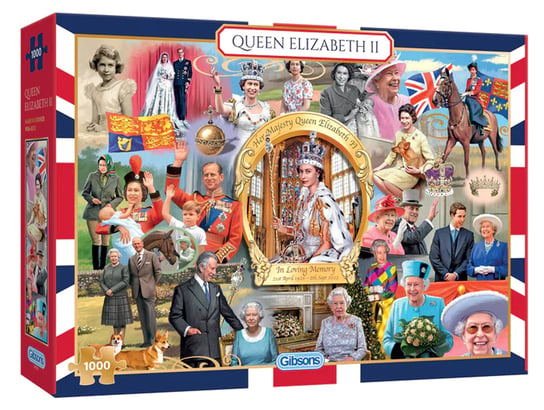Puzzle, Królowa Elżbieta II, 1000 el. Gibsons