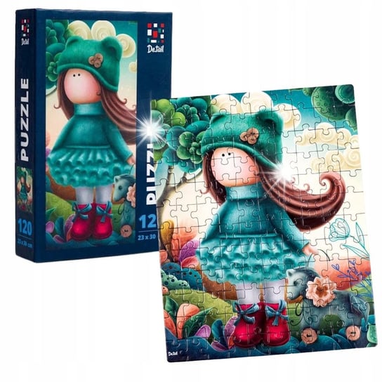 PUZZLE LALKA Z KONIKIEM ZESTAW UKŁADANKA MAGICZNE PUZZLE ROTER KAFER ...