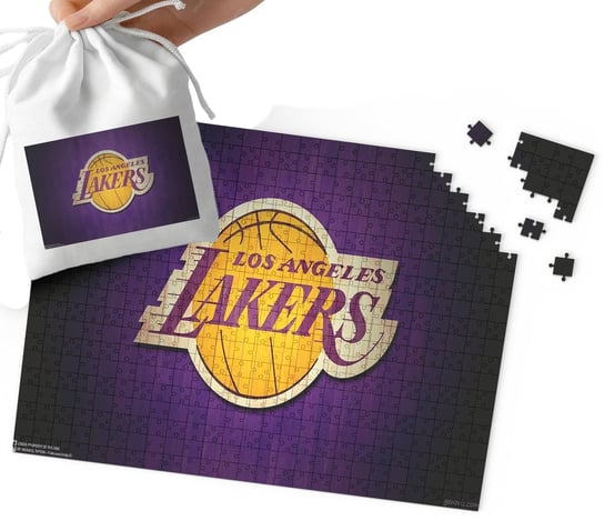 Puzzle - Los Angeles Lakers Wzory Dla Fana Koszykówki 35El + Woreczek WORLD CASE