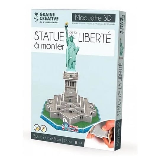 Puzzle model Statua Wolności - Graine Creative - Mieszane - 8 lat - Różowe - Karton - Do samodzielnego złożenia Inna marka