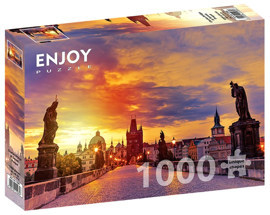 Puzzle, Most Karola w Pradze, Czechy, 1000 el. Enjoy