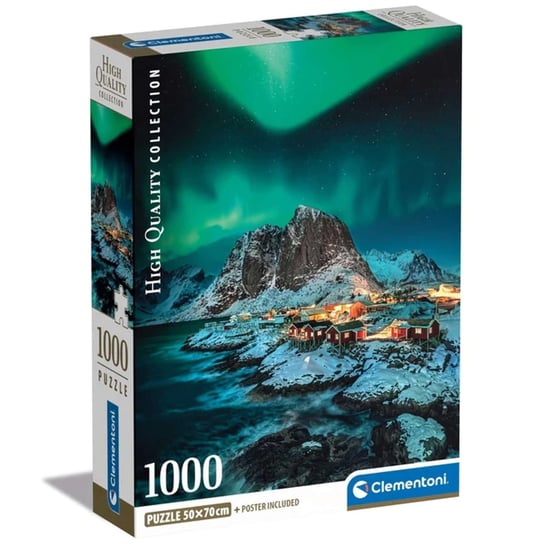 Puzzle Panorama Lofoty Lofoten Islands Norwegia 1000 el. + Plakat Clementoni