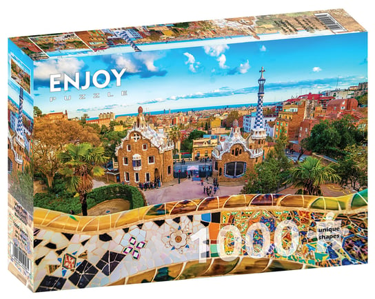 Puzzle, Park Güell, Barcelona, Hiszpania, 1000 el. Enjoy
