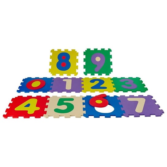 Puzzle Piankowe Cyferki 30X30 cm 10 Elementów Actuel