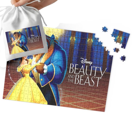 Puzzle - Piękna I Bestia Wzory Z Bajek I Gier 96El + Woreczek WORLD CASE