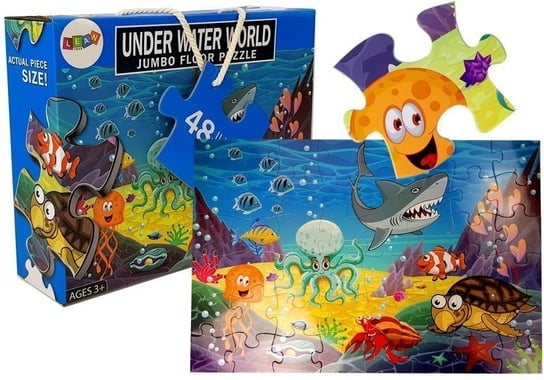 Puzzle Podwodny Morski Świat 48 elem Import LEANToys