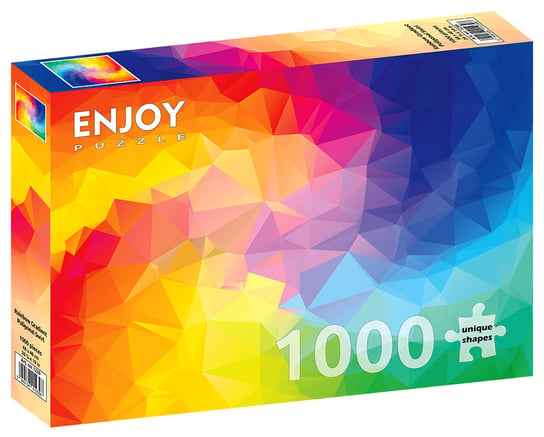 Puzzle, Poligonalny kolorowy gradient, 1000 el. Enjoy