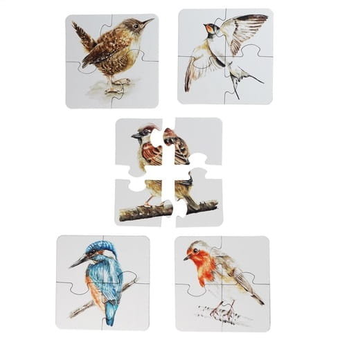 Puzzle ptaki | Mama Maluje, 4 el. Mama Maluje