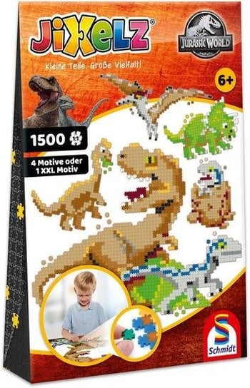 Puzzle Puzzelki Jixelz 3D Jurassic World 4w1 1500el Schmidt