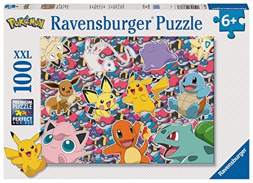 Puzzle Ravensburger Pokemon dla dzieci w wieku od 6 lat - XXL 100 sztuk - Zabawki Pikachu Ravensburger