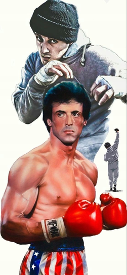 Rocky Balboa 9 Sylvester Stallone Boxer Rocky Film Motivation Quote Poster