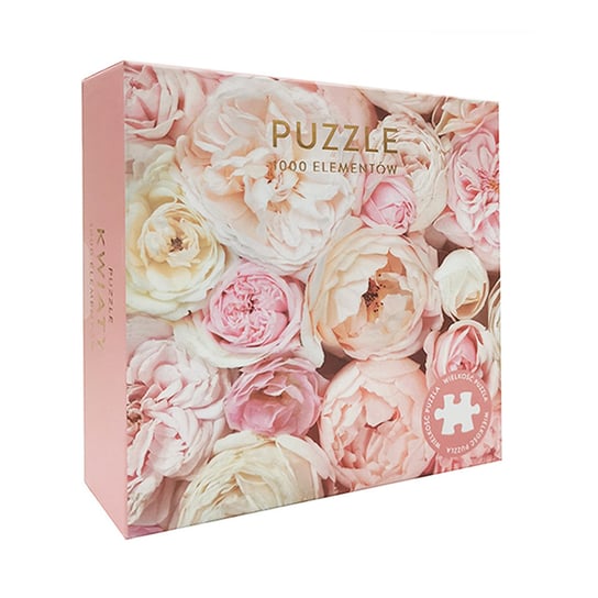 Puzzle, Różowe kwiaty, 1000 el. Professor Puzzle