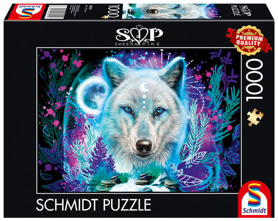 Puzzle, SHEENA PIKE Arktyczny wilk, 1000 el. Schmidt