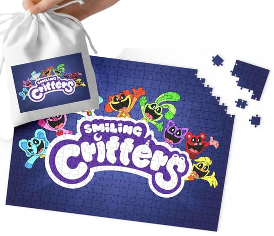Puzzle - Smiling Critters Wzory Z Bajek Prezent 24El + Woreczek WORLD CASE