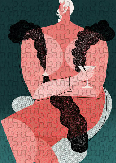 Puzzle Stay Home by Mary Zaleska 500 w ozdobnej tubie Muno Puzzle