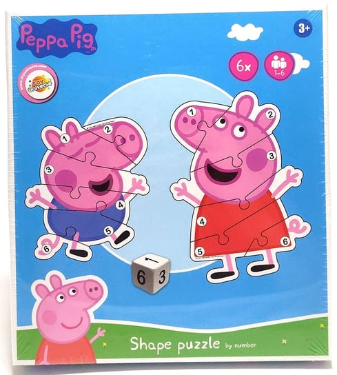 Puzzle Świnka Peppa - 6 Układanek Inna marka