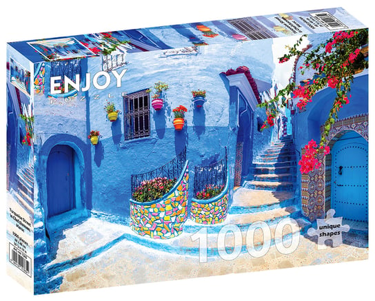 Puzzle, Szafszawan (Niebieskie miasto), Maroko, 1000 el. Enjoy