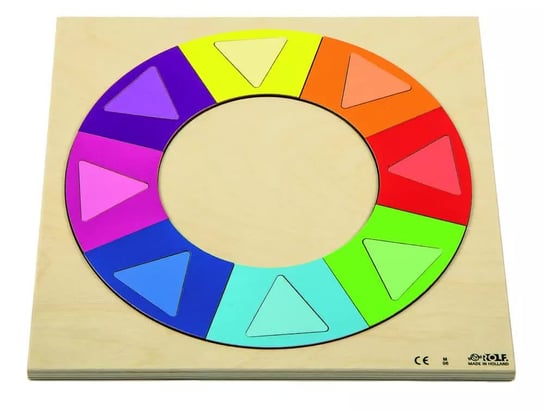 Puzzle Tęczowe Koło - odkrywanie kolorów i kształtów Rolf Education